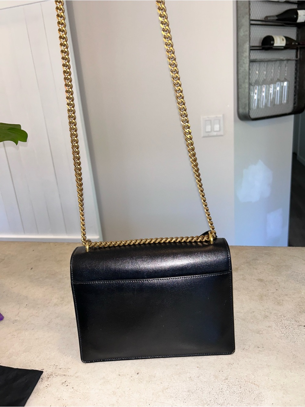Saint Laurent Black Sunset Medium With Smooth Leather and gold hardware - Picture 7 of 11